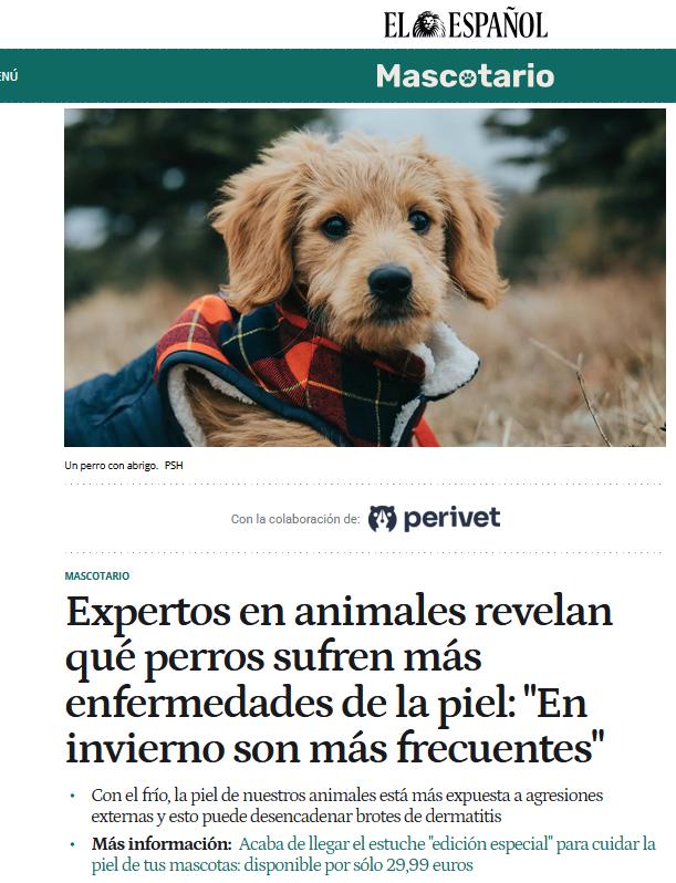 Como afirma el equipo de expertos de Pet Skin Healthcare (PSH), lo que parece "simple piel seca de invierno" puede convertirse en un problema serio: la dermatitis canina.