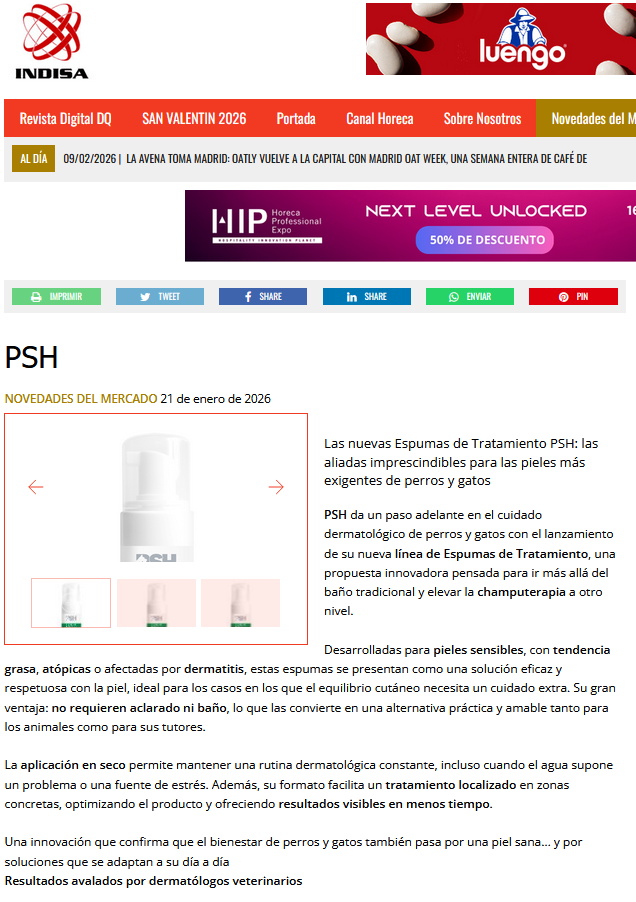 La aplicación en seco permite mantener una rutina dermatológica constante, incluso cuando el agua supone un problema o una fuente de estrés. Además, su formato facilita un tratamiento localizado en zonas concretas, optimizando el producto y ofreciendo resultados visibles en menos tiempo. Una innovación que confirma que el bienestar de perros y gatos también pasa por una piel sana… y por soluciones que se adaptan a su día a díaResultados avalados por dermatólogos veterinarios
